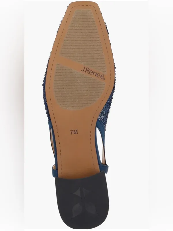 NWOB J. Renee Women’s Navy Slingback Low Heel Pumps Size 8.5 - Image 6