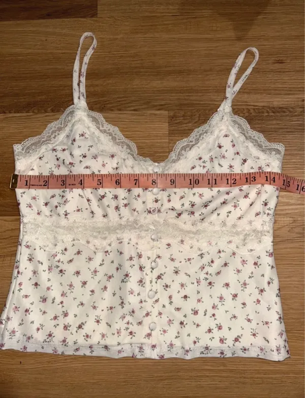 Pink Rose Camisole Floral Tank Top - Image 5