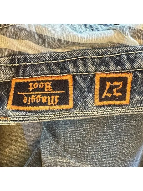 Rock Revival Maggie B21 Bootcut Jeans Women’s 27 Embellished Y2K Medium Wash - Image 7