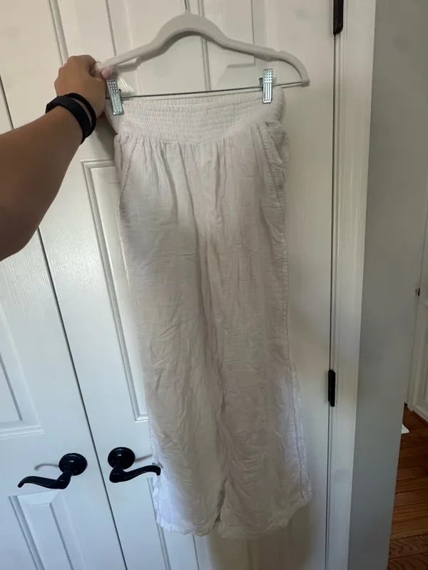 Aerie white cover up pants - Image 2