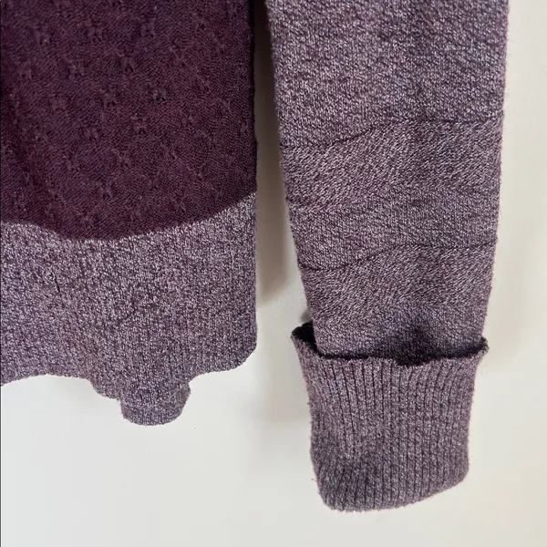 SmartWool Women's Shadow Pine Hoodie Sweater Wool Blend Med Baselayer Textured‎ - Image 4