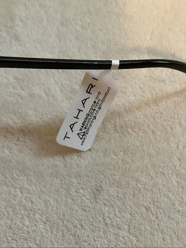 Tahari Black Frame Sunglasses with Brown Gradient Lenses - Image 5