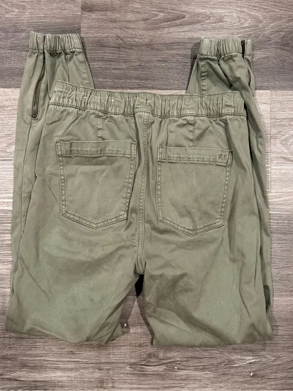 American Eagle Jogger Pants Womens 6 Olive Green Utility Stretch Drawstring - Image 9