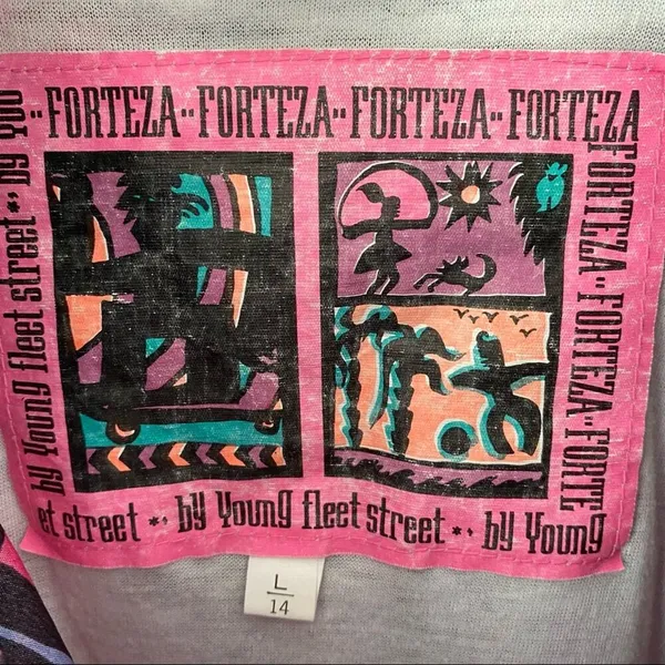 Vintage Y2K Forteza Pink Nylon Jacket Windbreaker size large - Image 2