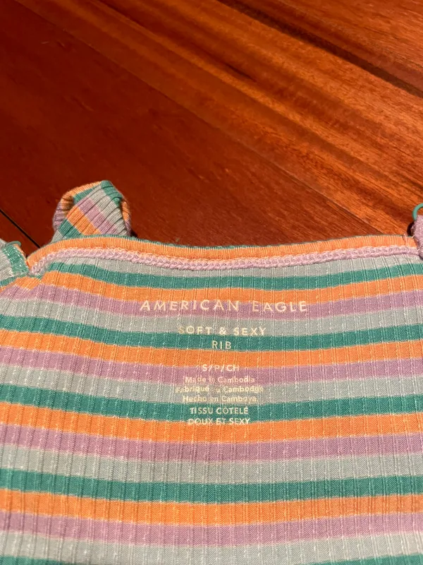 Aerie Striped Crop Tank Top - Image 3