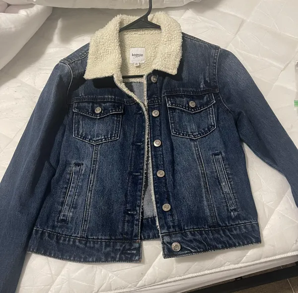 Kensie Jeans Fur Jean Jacket - Image 2