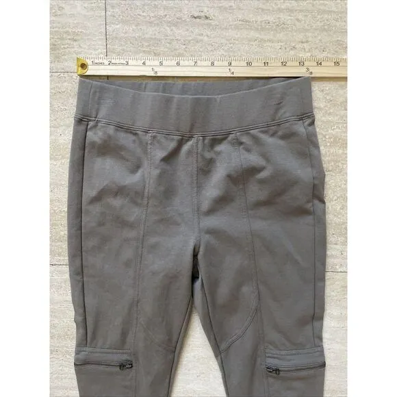 Soft Surroundings Pull On Leggings Womens PS‎ Zip Pockets On Leg Stretch Green - Image 3