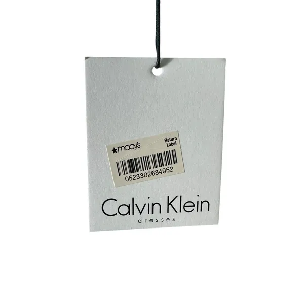 Calvin Klein Women's 8 Multicolor Scoop Neck Racerback Striped Maxi‎ Dress #Y6-1 - Image 5