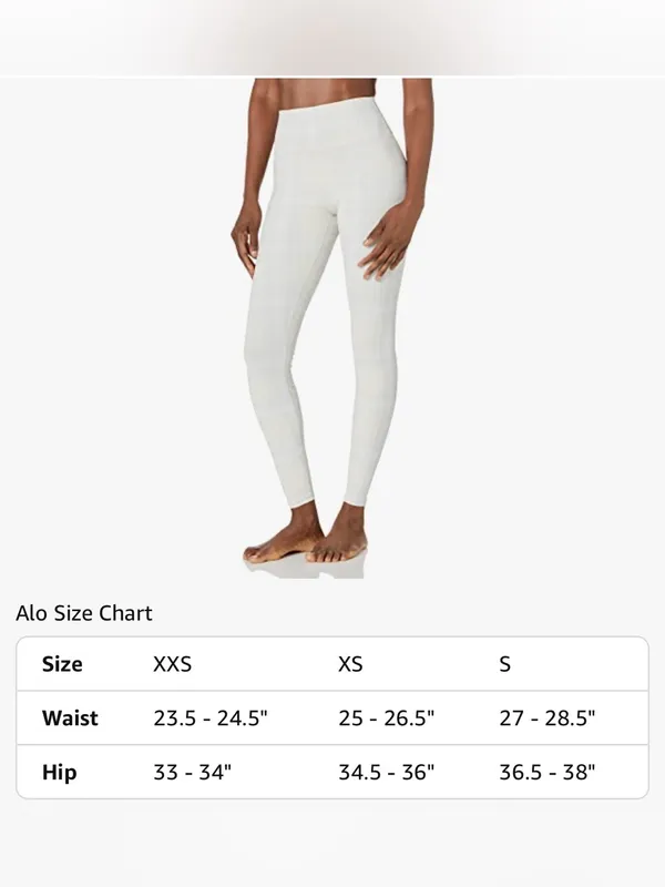Alo high waist vapor legging plaid legacy XXS 28” inseam - Image 3