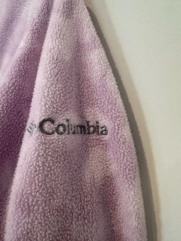 Columbia Sportswear Company Fleece Pullover Size M Purple Tie Dye - Image 4