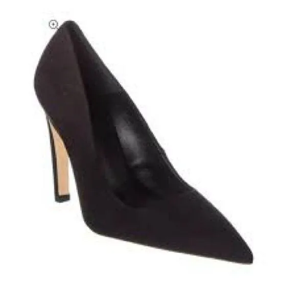 Good American Icon Suede BBlack Women's High Heels Made in Spain $275 NEW 7.5 - Image 3