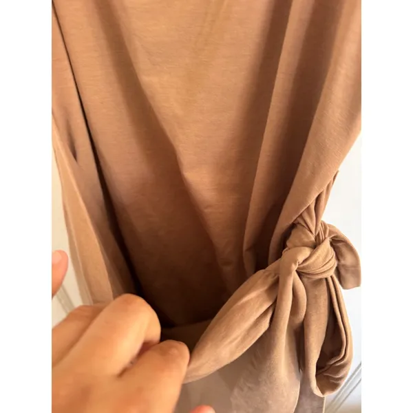 Lovers + Friends Kalhlo taupe brown midi dress size xs - Image 4