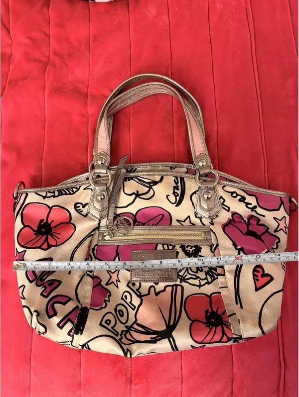 Coach Poppy Petal Print Rocker Satchel Bag 2010 - Image 5