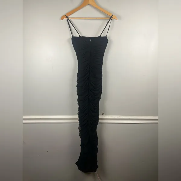 House of CB Black Fornarina Mesh Organza Dress Size extra small - Image 8
