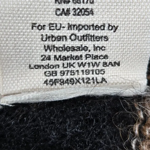 Free People Lulu Rugby Striped Cowl‎ Neck Alpaca Wool Blend Sweater Tan Black S - Image 6