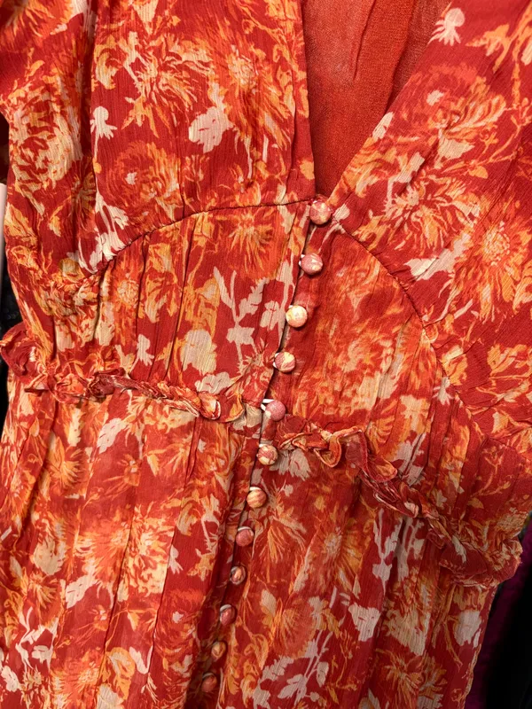 Hemant and Nandita Floral Dress Size Small - Image 3
