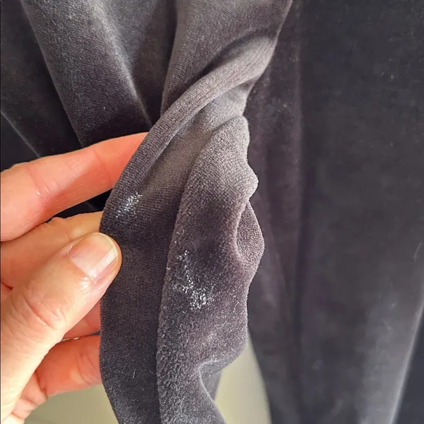 Ralph Lauren active black velour, cotton wide leg pull on track pants XL NWT​ - Image 6