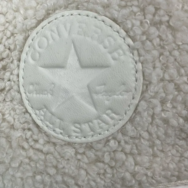 Converse Chuck Taylor All Star White Sherpa High Top Lace Up Sneakers Shoes 10.5 - Image 5