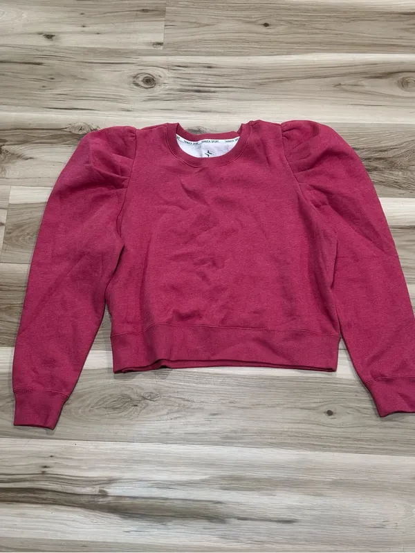 Tuckernuck Sport Puff Sleeve Pink Crewneck Sweatshirt Women’s XL - Image 3