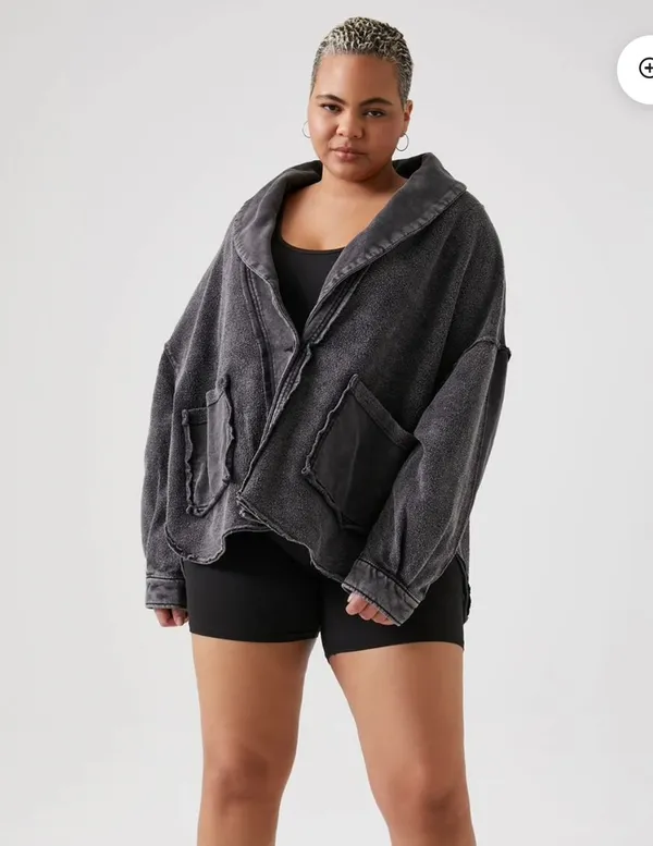 Forever 21 Taupe Teddy Jacket with buttons - Image 5