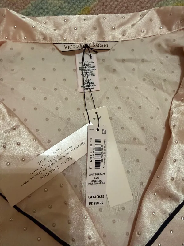 Victoria’s Secret Signature Satin Long Pajama Set - Image 3