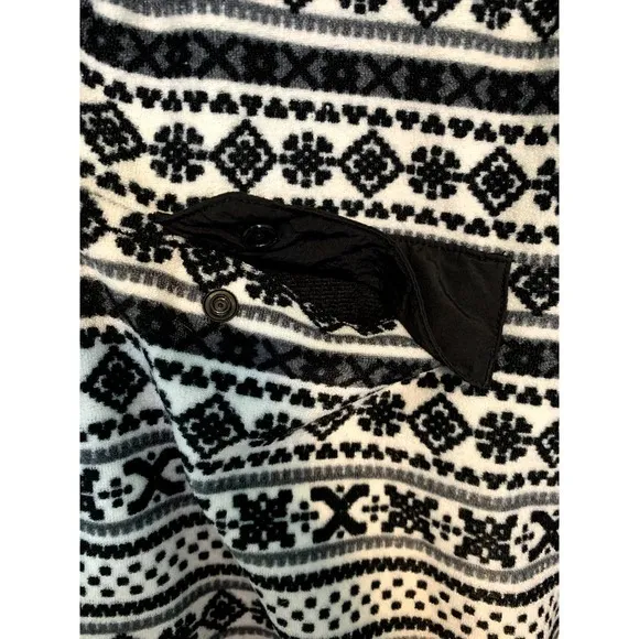 Jachs Cabin‎ Black Quarter T Snap Fleece Sweater Women's Size Small - Image 2