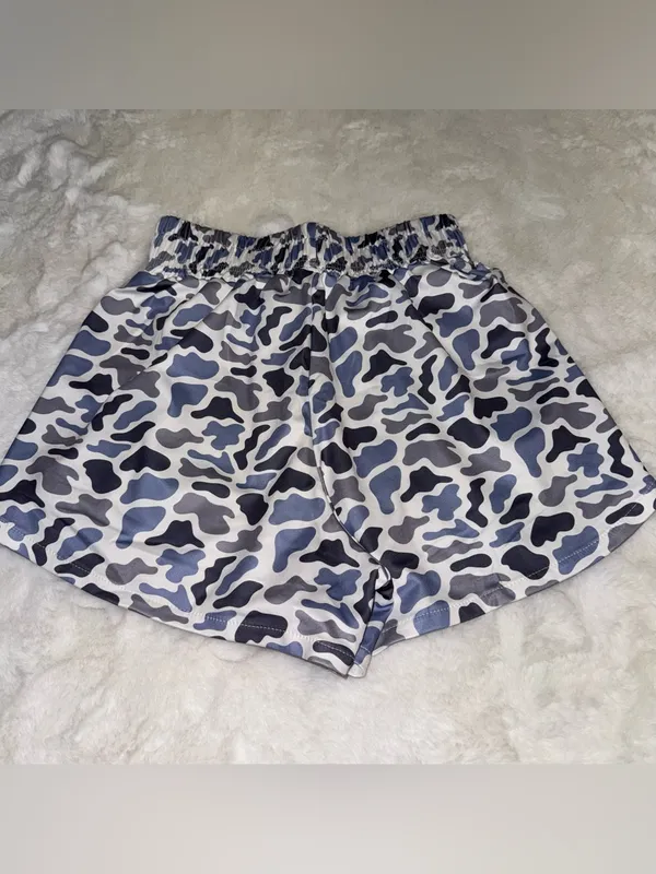 Amazon blue camo print shorts - Image 2