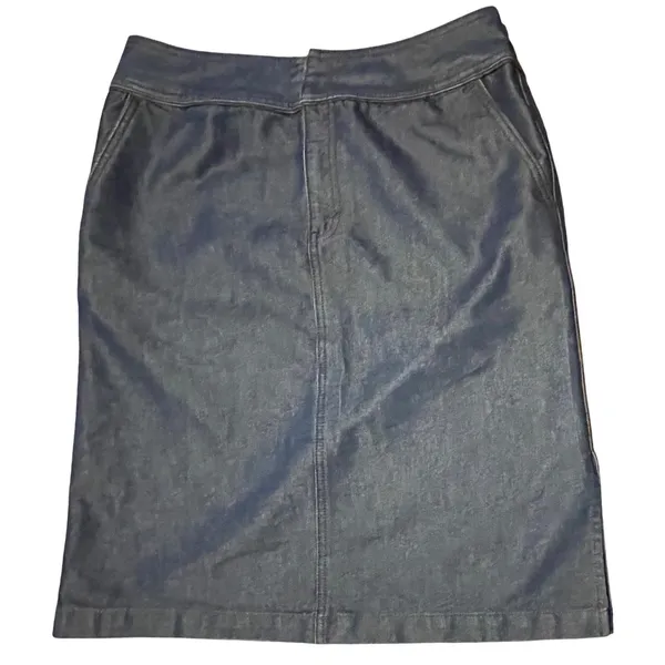 Vintage‎ Levis Red Tab Denim Skirt Dark Wash Y2K Pencil Skirt 10 MS 95729-2417 - Image 11