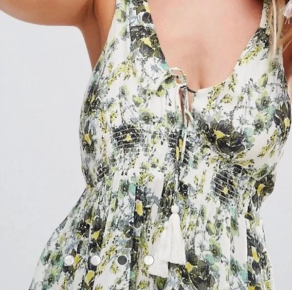 Free People Washed Ashore Floral Mini Dress - Image 3