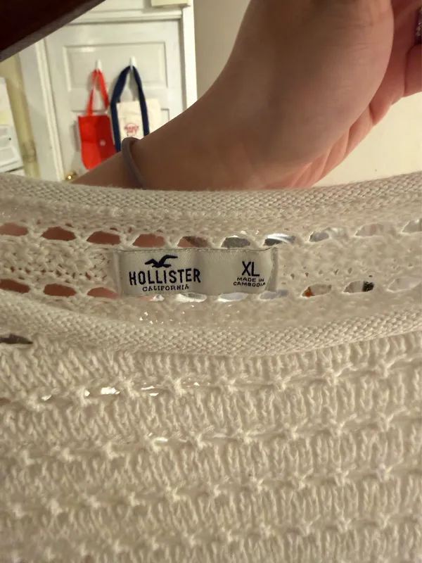 Hollister Sweater Knit White - Image 4