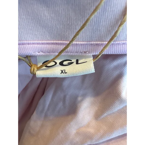 OGL Eco-SkinKiss Mid Rise Gathered Midi Skirt Pockets Primrose Pink XL - Image 9