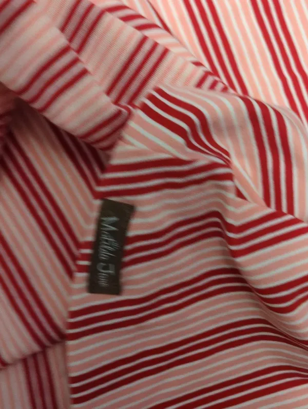 Matilda Jane Red Pink Striped Midi Dress Size XXL - Image 2