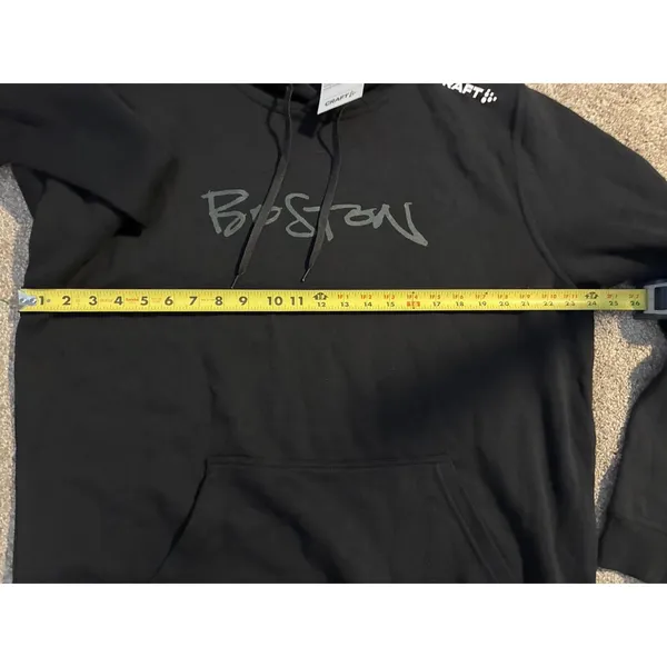 Craft‎ Sportswear Hoodie #TEAMRIVS XL black Black Skull On Back Boston Graffiti - Image 7