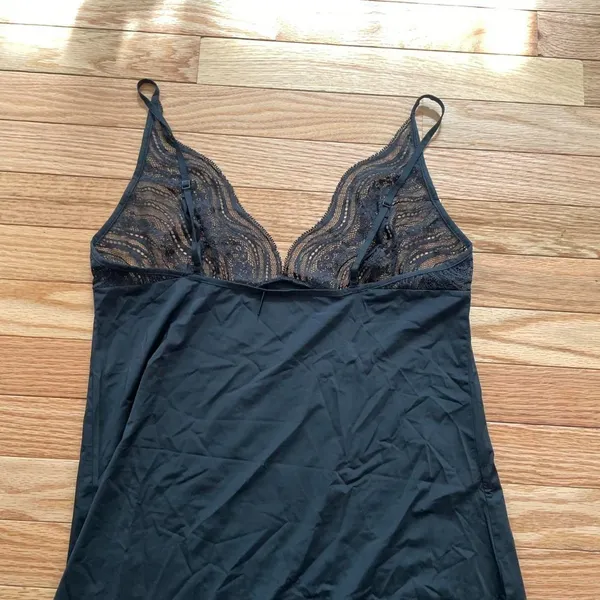 Calvin Klein Black Lace Slip Dress Womens Medium Intimates - Image 8