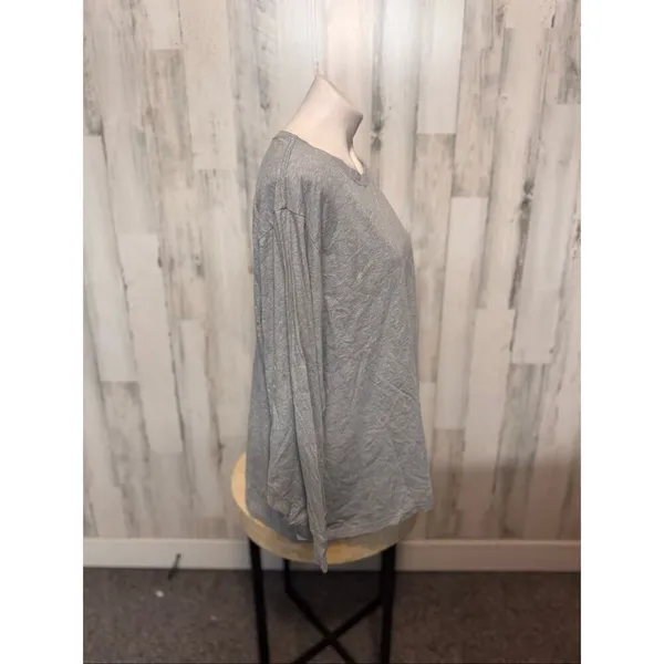 PINK Victoria’s Secret Long Sleeve Tee XXL Gray Graphic Logo Shirt - Image 4