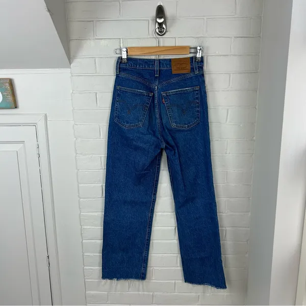 Levi’s Ribcage Straight Ankle Classic Wash Jeans Size 24 - Image 14