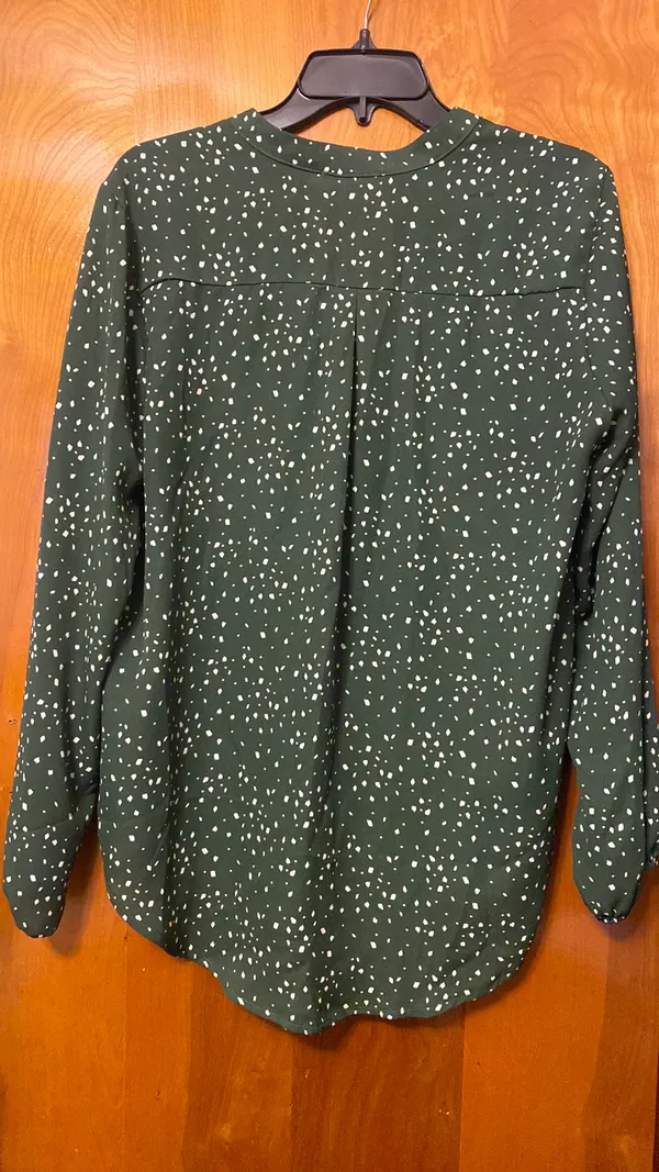 Lush Clothing Green Long Sleeve Blouse - Image 3
