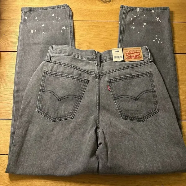 NWT Levi’s low pro faded black splatter straight 28 - Image 3
