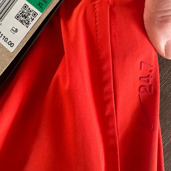 Nike Dri-fit Pants High Waist Loose Wide Leg Ripstop Red Orange Travel Women XL - Image 16