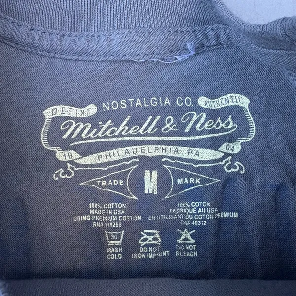 MLB Los Angeles Dodgers Mitchell & Ness Baseball Grey Graphic T-shirt - Image 5