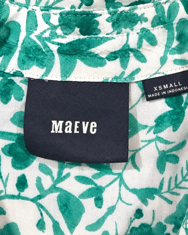 827 Maeve Anthropologie Floral Blouse Women X-Small Coastal Boho - Image 5