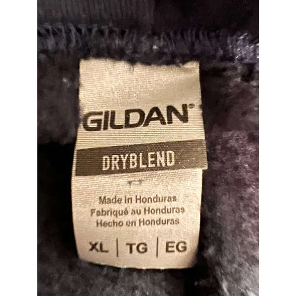 Gildan Dry Blend Woman's Blue Go‎ Pirates Football Hoodie Size XL - Image 3
