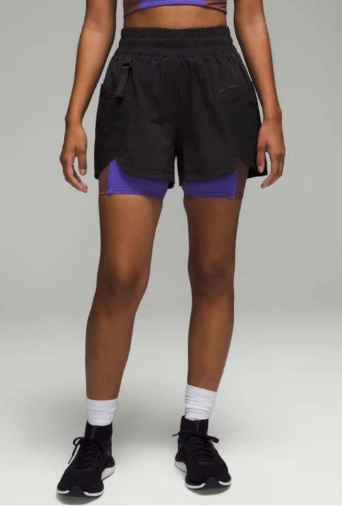 Lululemon Drop-In Pocket High-Rise Hiking Short 4" Black size 6 - Image 9