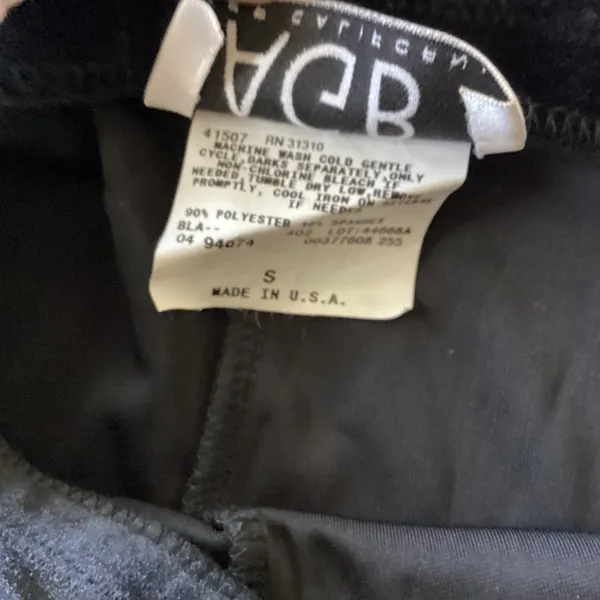 Unique Vintage Vintage AGB Black Velvet Velour Pants - Image 5