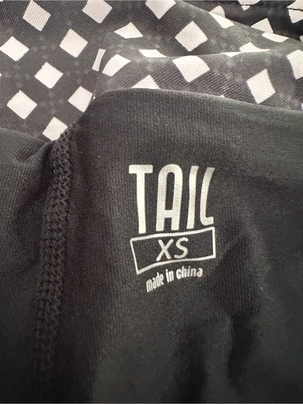 TAIL Teagan Gingham Pleated Flounce Hem Golf Skort Tennis Skirt Black White Pink - Image 6