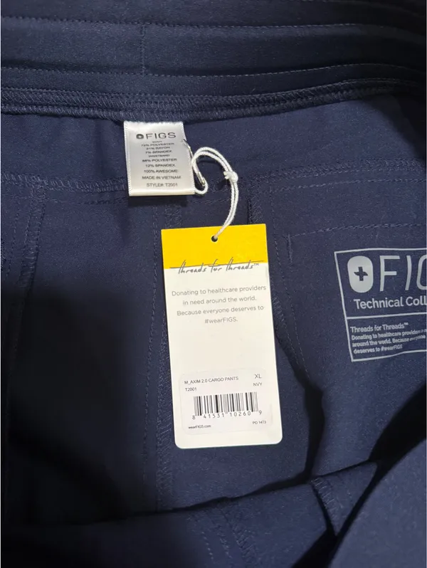 FIGS Scrub Pants cargo navy XL - Image 4