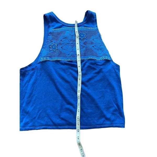 We the Free Window Crochet‎ Bright Electric Blue Tank Top XS - Image 8