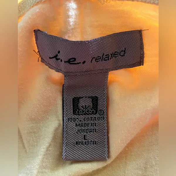 i.e. relaxed Yellow Orange Tank Top Size L - Image 3
