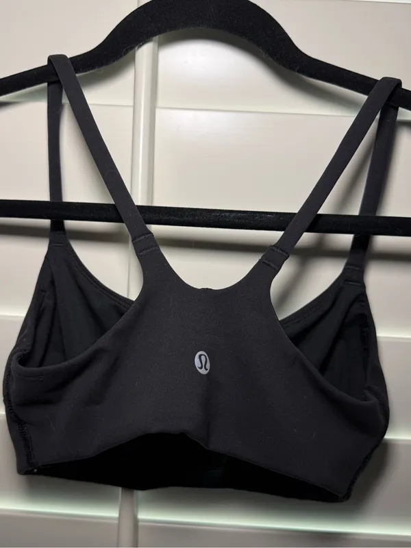 Lululemon Wunder Train Strappy Racer Bra Black Size 4 - Image 4