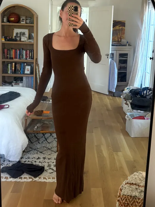ETERNE SQUARE NECK MAXI DRESS - Image 3